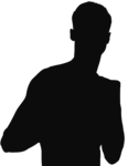 Boxer silhouette man